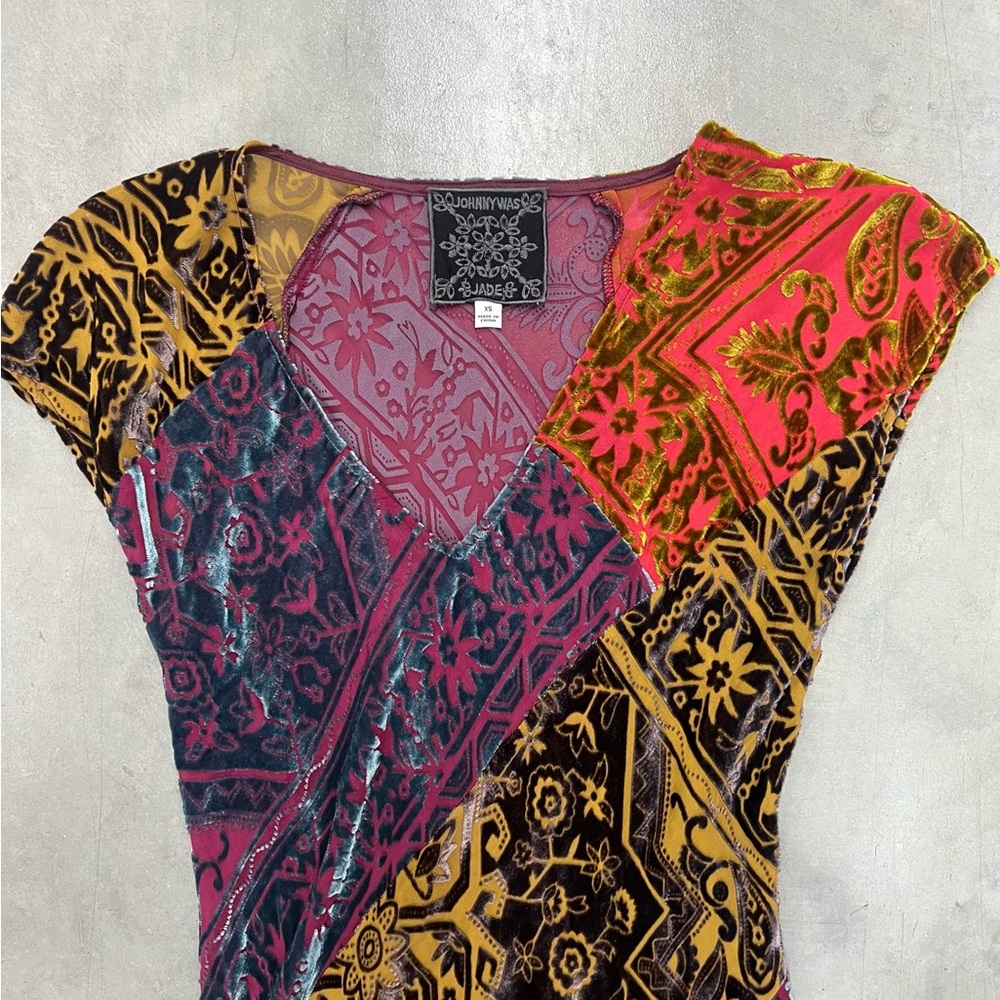 Johnny Was Multicolor Patchwork Queta Maxi Dress - image 2